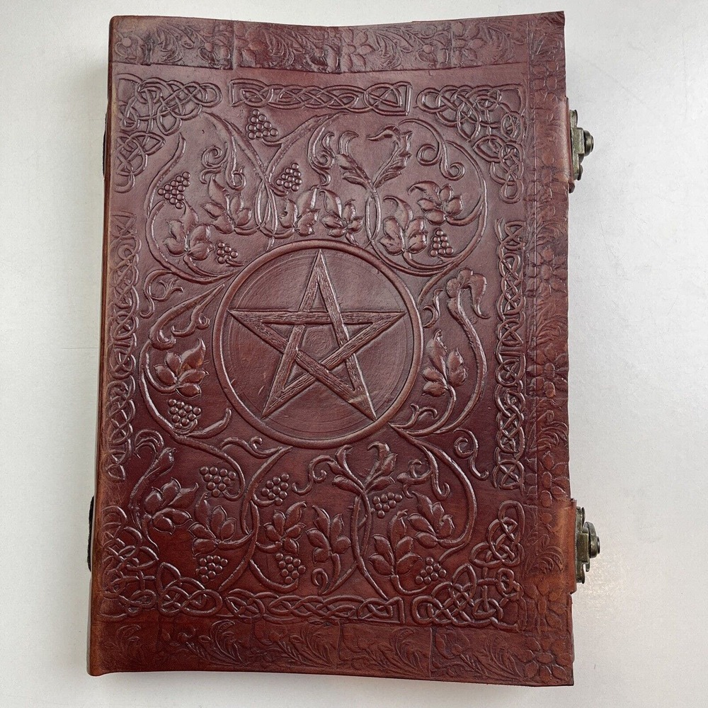 PENTAGRAM LEATHER JOURNAL DIARY BLANK BOOK NOTEBOOK WRITING JOURNAL